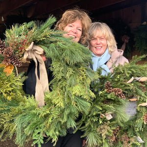 
                  
                    Hand Tied Holiday Wreath Workshop
                  
                